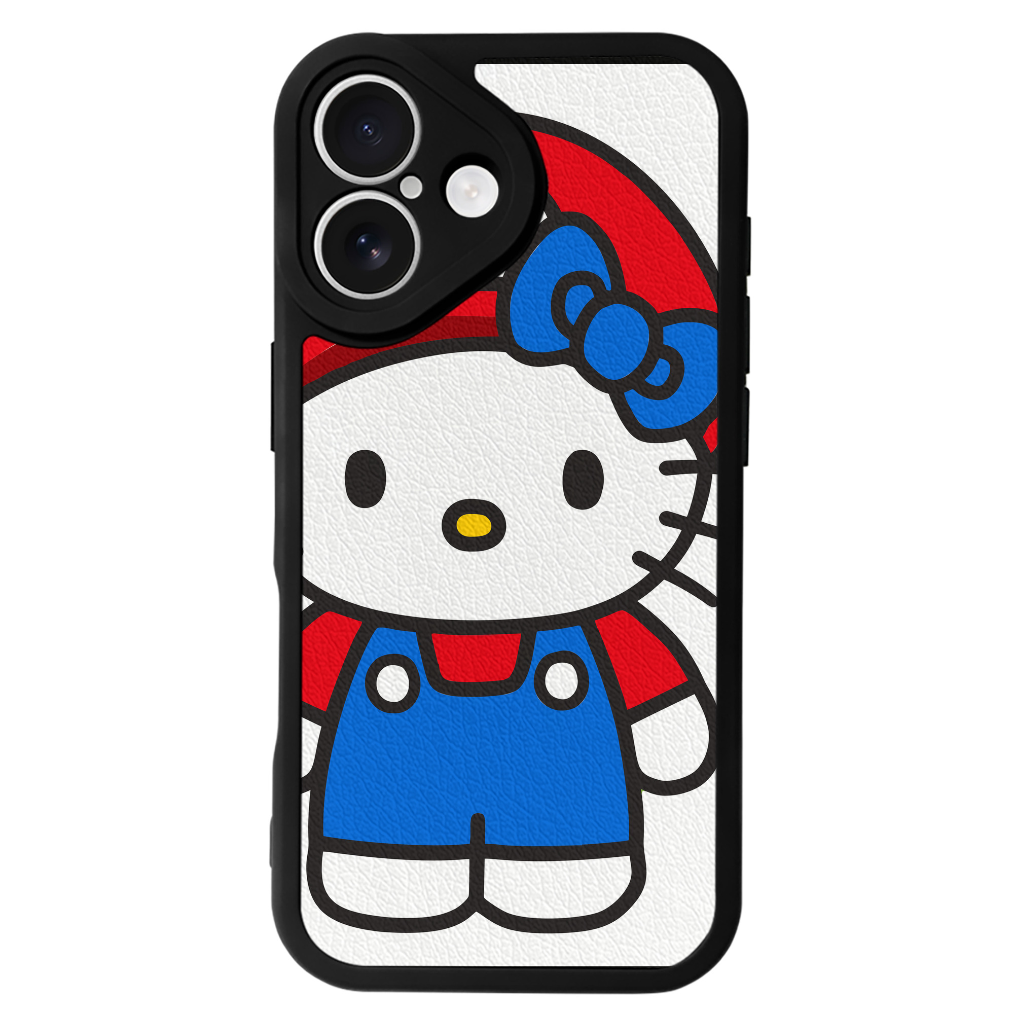 （画像用） Hello Kitty ハローキティ 【iPhone 16シリーズ対応】シリコンスマホケース（レザー調） 材質：シリコン